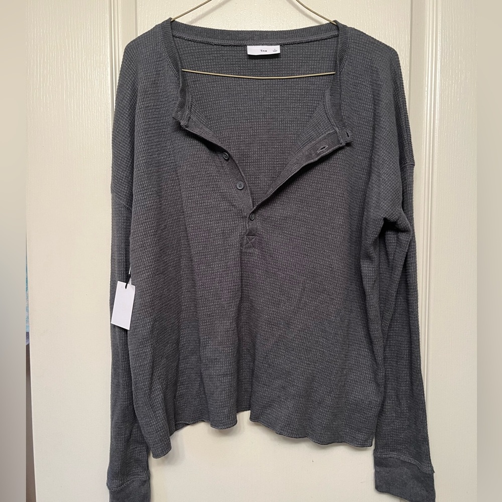 Aritzia Elissa Thermal Henley top